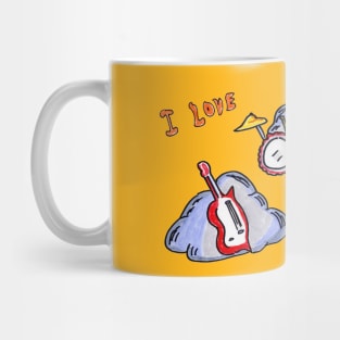 I Love Rock Bands Mug